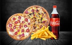 2'li Pizza + 2'li Promosyon + Litrelik İçecek