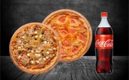 2'li Pizza + Litrelik İçecek
